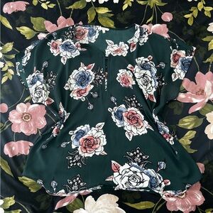 Maurices Pink and White Boxy Blouse Relaxed Style